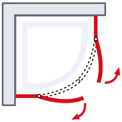 Schulte Set Alexa Style 2.0 Runddusche inkl Duschwanne 192 x 90 x 90 cm
