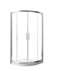 Schulte Set Kristall Trend Runddusche inkl Duschwanne 185 x 90 x 90 cm