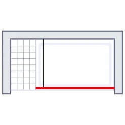 Schulte Walk In Duschwand Alexa Style 190 x 100 cm ESG 5 mm fixil