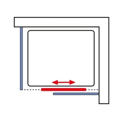 Schulte Wellnesskabine Ibiza rechts light-grün 204 x 160 x 90 cm