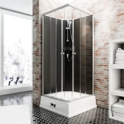 Schulte Wellnesskabine Korfu II Boiler und Pumpe schwarz