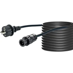 Schwaiger Anschlusskabel Batterie auf Schuko für Wechselrichter 20 m