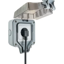 Schwaiger Außensteckdose Aufputz 1-fach IP66