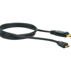 Schwaiger DisplayPort HDMI Adapterkabel 2 m schwarz