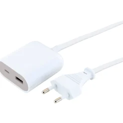 Schwaiger Ladeadapter-Verlängerung 2,5 m 230 V weiß