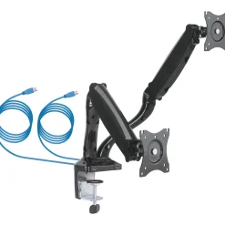 Schwaiger Monitor-Tischhalter Full Motion 2 für 2 Monitore bis 29 Zoll