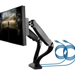Schwaiger Monitor-Tischhalter Full Motion 2 für 2 Monitore bis 29 Zoll