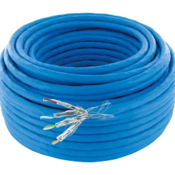 Schwaiger Netzwerkkabel CAT8.1 25 m blau