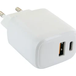 Schwaiger Schnell-Ladegerät mit USB und USBC Anschluss