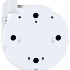 Schwaiger Steckdosenleiste 4-fach mit 2-fach USB rund weiß