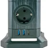 Schwaiger Steckdosentower 5-fach mit 2-fach USB A mit USB C