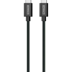 Schwaiger Sync und Ladekabel Typ C 0,5 m schwarz