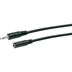 Schwaiger A-Audio Verlängerungskabel 5 m schwarz