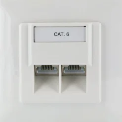 Schwaiger Netzwerk-Anschlussdose AP Cat6