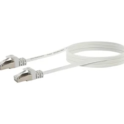 Schwaiger Ntzwerk-Flachkabel CAT6,3m weiß