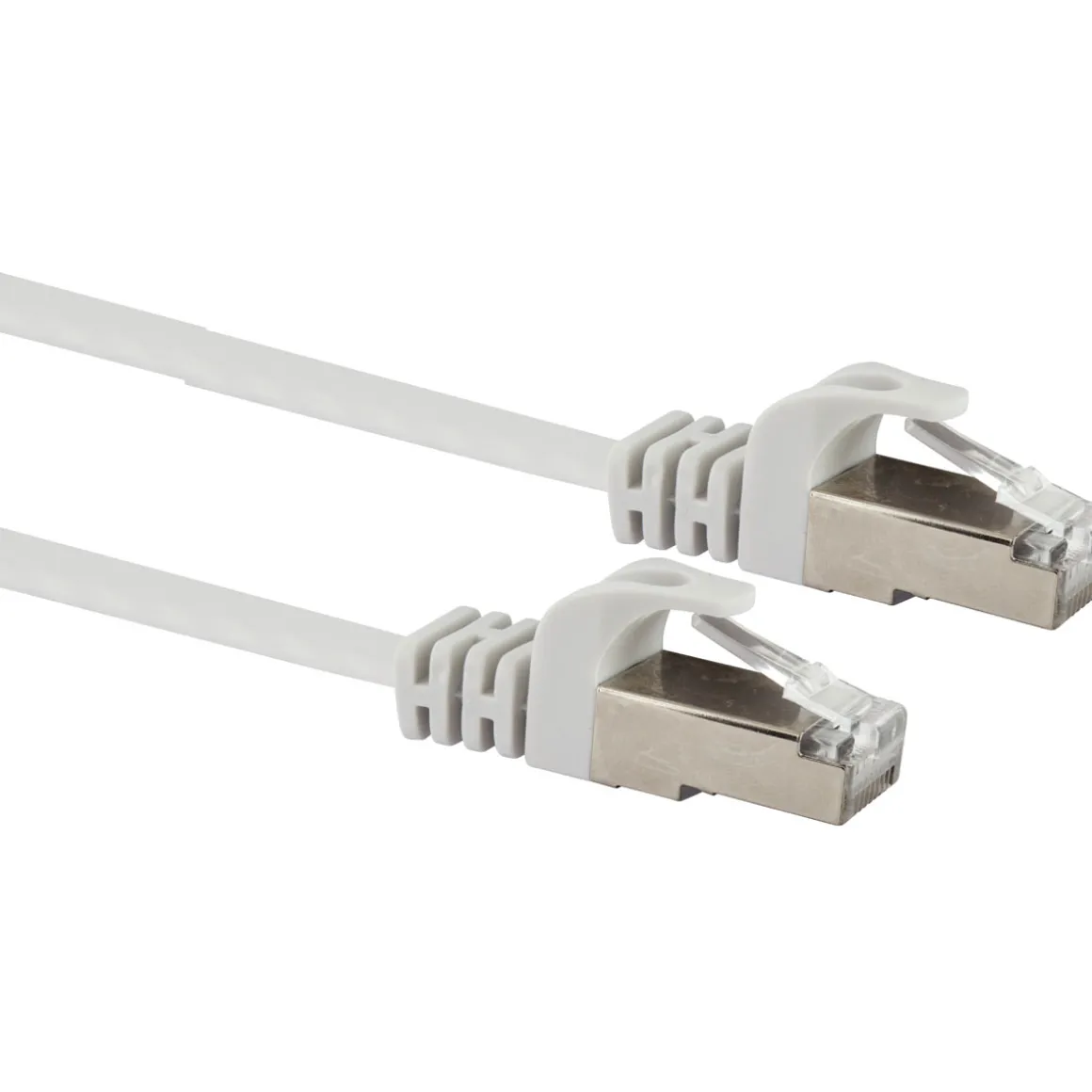 Schwaiger Ntzwerk-Flachkabel CAT6,10m weiß