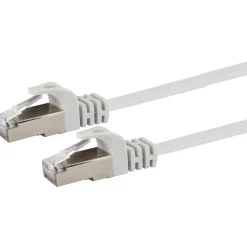 Schwaiger Ntzwerk-Flachkabel CAT6,10m weiß