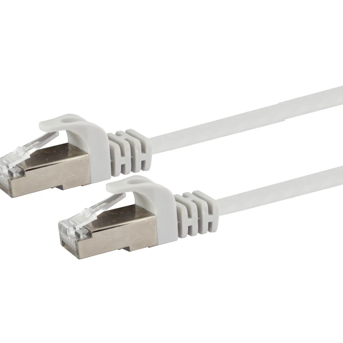 Schwaiger Ntzwerk-Flachkabel CAT6,10m weiß