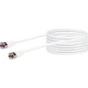 Schwaiger SAT-Antennenkabel 90 dB 15 m weiß mit F-Stecker und F-Stecker