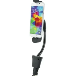 Schwaiger Smartphone-Halterung mit Mirco USB-Anschluss 12 V für Auto/KFZ/Zigarettenanzünder