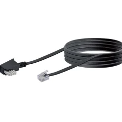 Schwaiger Telefonkabel 10 m schwarz