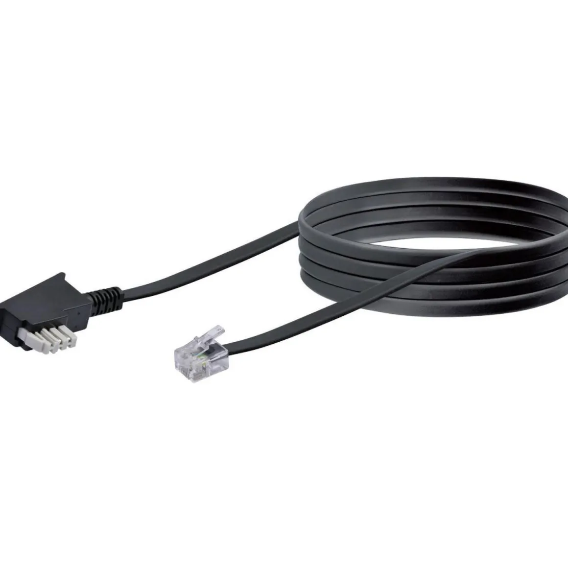 Schwaiger Telefonkabel 10 m schwarz