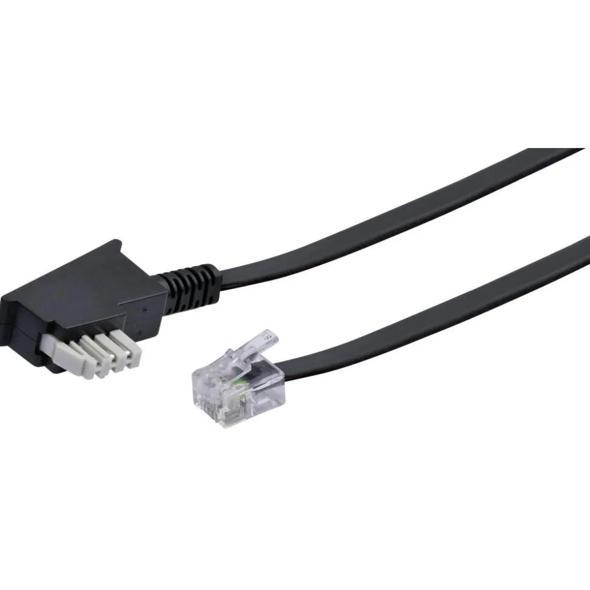 Schwaiger Telefonkabel 10 m schwarz