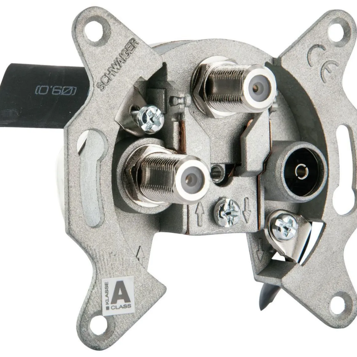 Schwaiger TWIN Stichleitungsdose SAT-Zf-Anschluss 2fach