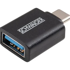 Schwaiger USB-3.1-Adapter mit 3.1 C Stecker und USB 3A Buchse