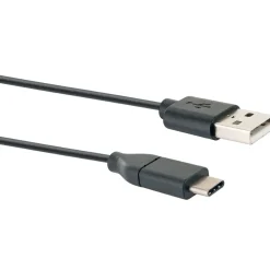Schwaiger USB-3.1-Adapterkabel 3.1C-/2A-Stecker 1m schwarz