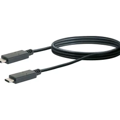 Schwaiger USB-3.1-C Anschlusskabel 3.1 C-Stecker 1m schwarz