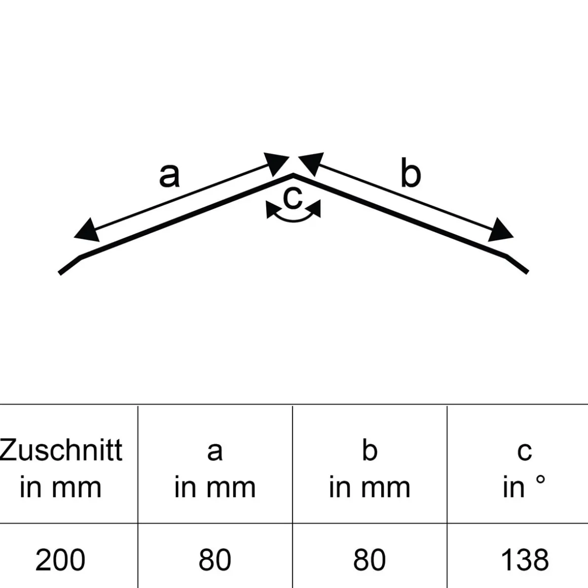 SDF Firstblech anthrazit 200 x 8 x 8 cm