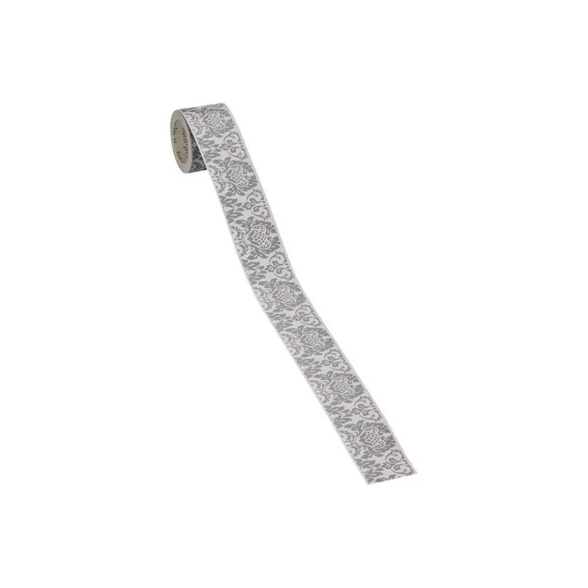 Selbstklebende Borte grau-weiß 5 m
