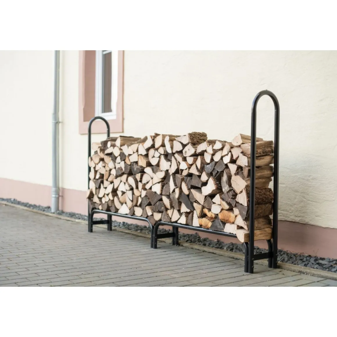 ShelterLogic Kaminholzregal Traglast 1000 kg Inkl. Abdeckung 25x244x118cm