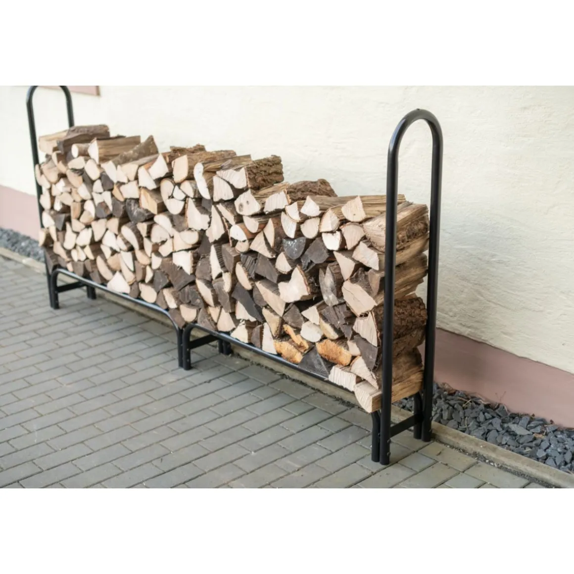 ShelterLogic Kaminholzregal Traglast 1000 kg Inkl. Abdeckung 25x244x118cm