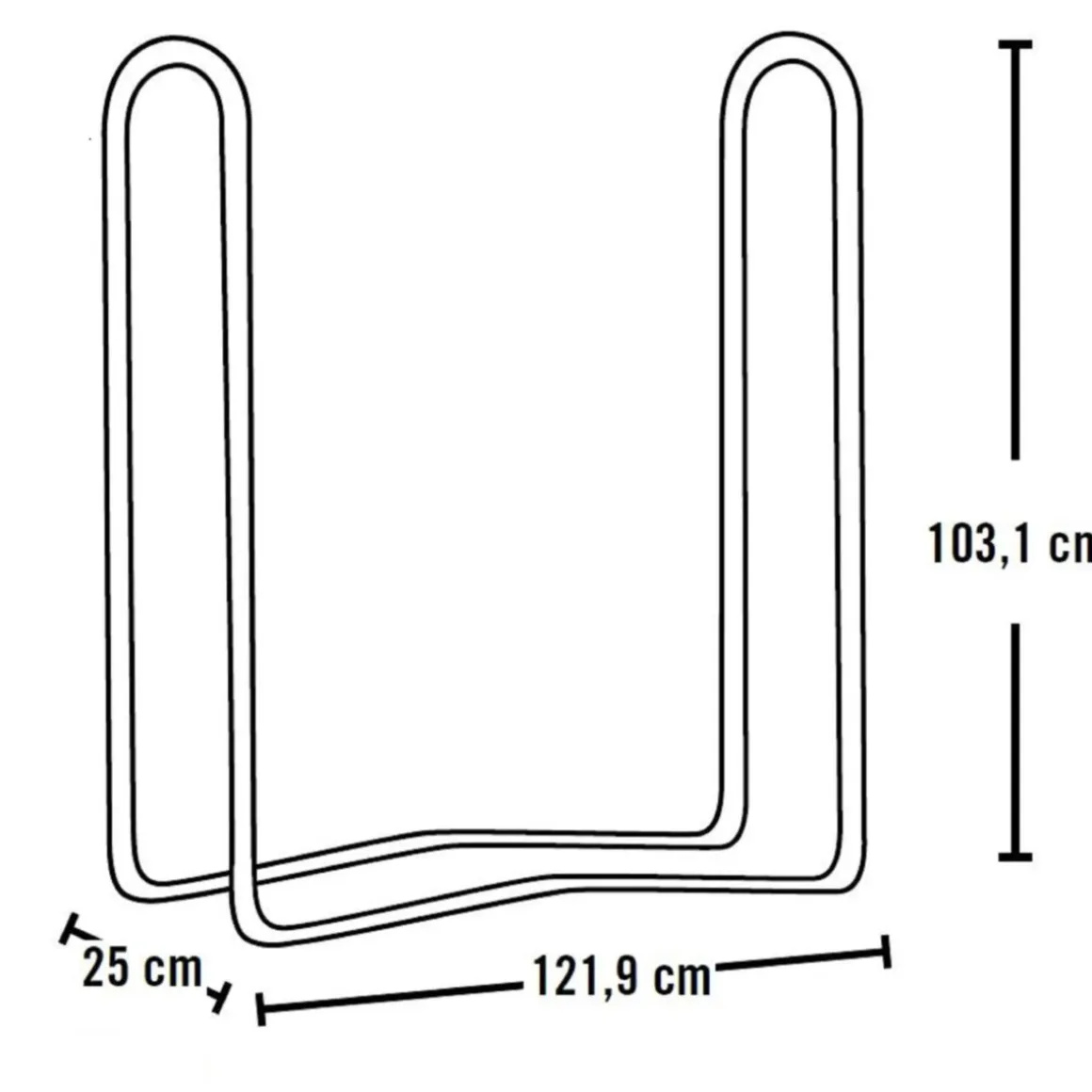 ShelterLogic Kaminholzregal Traglast 280 kg 25x121,9x103,1cm