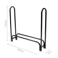 ShelterLogic Kaminholzregal Traglast 500 kg Inkl. Abdeckung 25x126x118cm