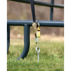 ShelterLogic Weidezelt Überdachung 13,7 m² 370x370x170cm Grün