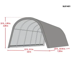 ShelterLogic Weidezelt Run-In-Shed 29,2m² 730x400x300cm Grün