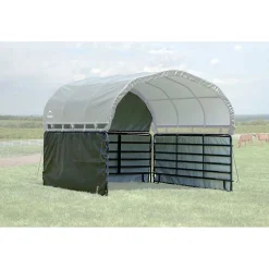 ShelterLogic Weidezelt Seitenverkleidung ohne Stahlgestell 370x150cm Grün