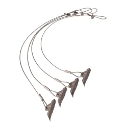 ShelterLogic Weidezelt Zubehör Bodenanker 4 Stück 107cm Silber