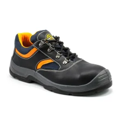 Sicherheitshalbschuh S3 schwarz-orange Größe