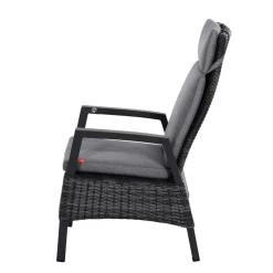 Siena Garden Positionssessel Taranto Aluminium-Gestell anthrazit Gardino-Geflecht