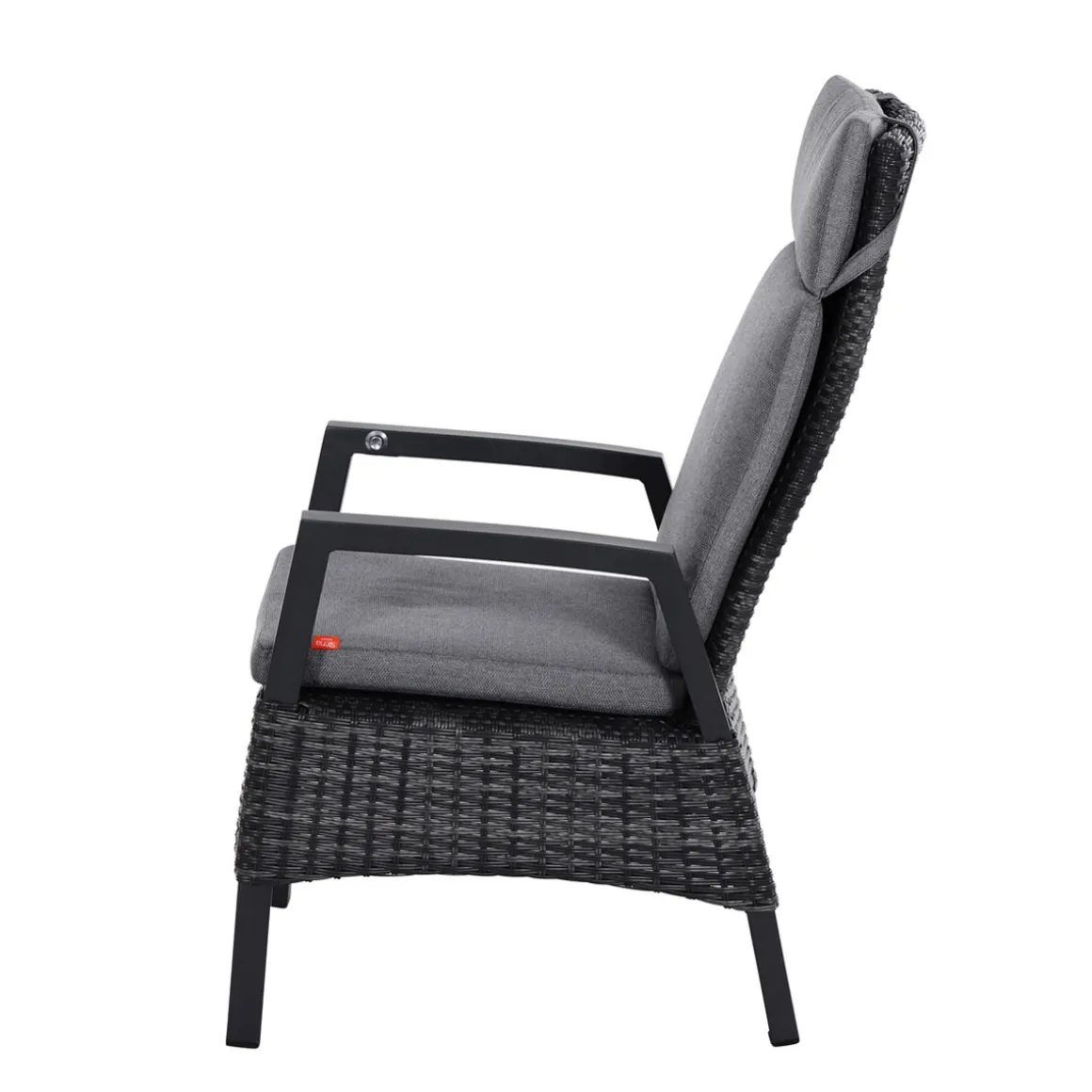 Siena Garden Positionssessel Taranto Aluminium-Gestell anthrazit Gardino-Geflecht