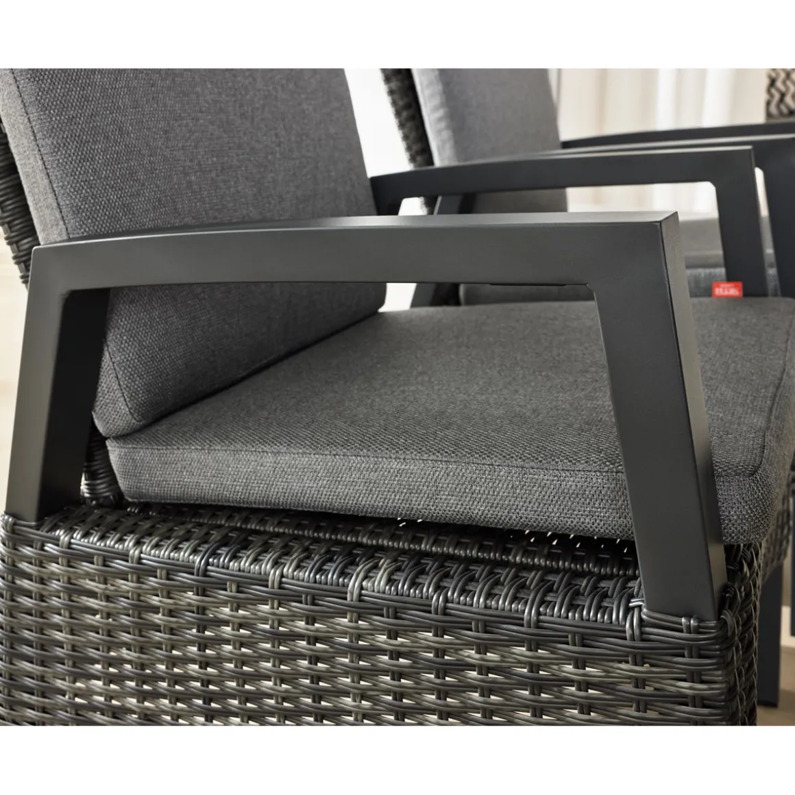 Siena Garden Positionssessel Taranto Aluminium-Gestell anthrazit Gardino-Geflecht