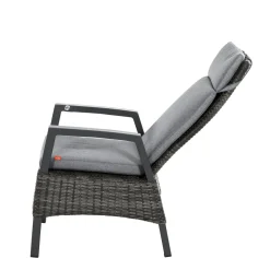 Siena Garden Positionssessel Taranto Aluminium-Gestell anthrazit Gardino-Geflecht