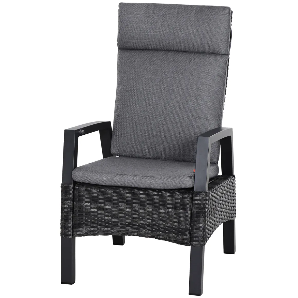 Siena Garden Positionssessel Taranto Aluminium-Gestell anthrazit Gardino-Geflecht