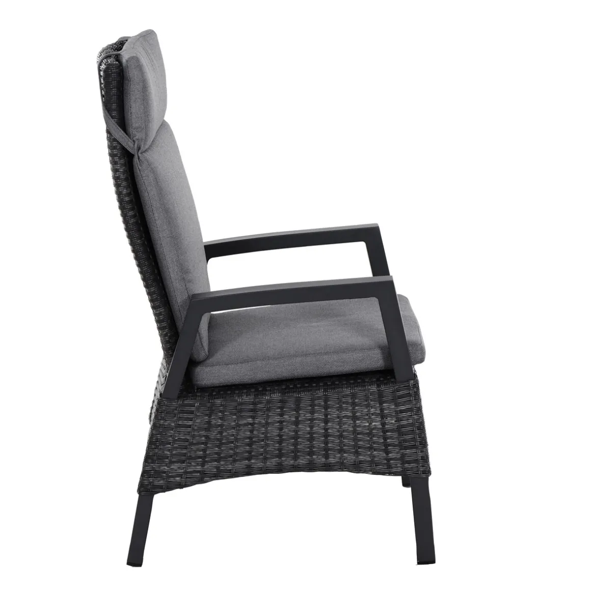 Siena Garden Positionssessel Taranto Aluminium-Gestell anthrazit Gardino-Geflecht