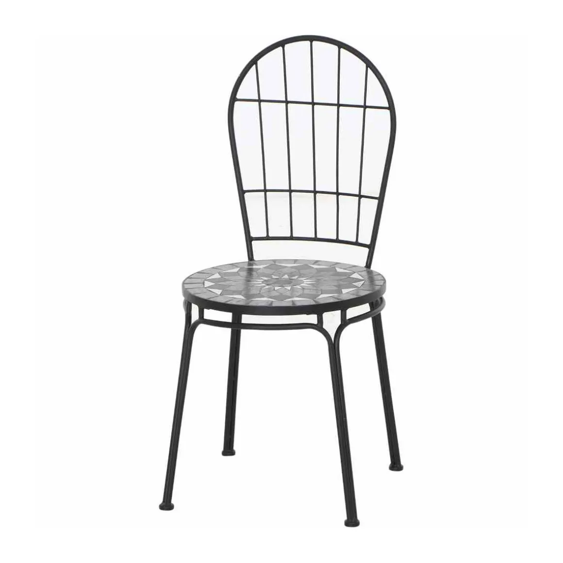 Siena Garden Stapelstuhl Como Gestell Stahl schwarz