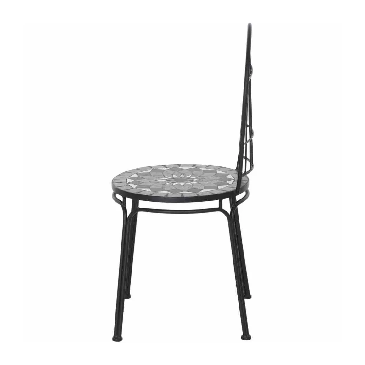 Siena Garden Stapelstuhl Como Gestell Stahl schwarz